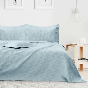 AmeliaHome Prehoz na posteľ Ophelia modrá, 220 x 240 cm