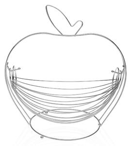 Misa na ovocie Versa Sivá Jablko Oceľ (24,5 x 29,5 x 30 cm)