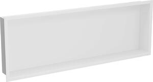 Mexen X-Wall-R, polička na zapustenie na obklad s golierom 90 x 30 cm, biela, 1920903010