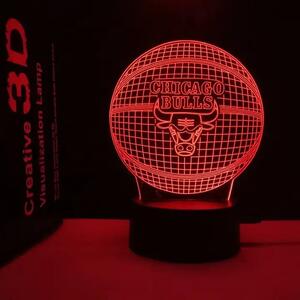 Beling ,3D lampa Chicago Bulls 2, 7 farebná QX17