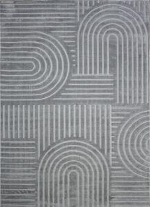 BE Koberec Kolekcia Zen Garden 2405 GREY – sivý obdĺžnikový Rozmer: 60x100 cm