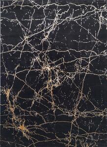 Koberec Elite 4355 Black Gold – čierny vzorovaný obdĺžnik Rozmer: 140x190 cm