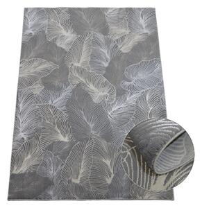 Koberec Esprit 3604 GREY – sivý vzorovaný obdĺžnik pre každý priestor Rozmer: 80x150 cm