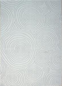 BE Koberec Kolekcia Zen Garden 2404 WHITE – biely obdĺžnikový Rozmer: 60x100 cm