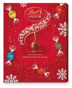 Lindt Lindor Adventný kalendár mliečna čokoláda 300g