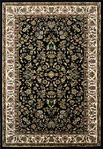 Koberec Anatolia 5378 BLACK – čierny orientálny obdĺžnik Rozmer: 100x200 cm