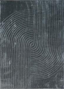 Koberec Zen Garden 2403 Dark Grey – sivý vzorovaný obdĺžnik Rozmer: 60x100 cm