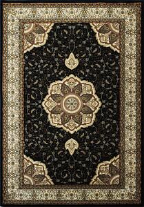 Koberec Anatolia 5328 BLACK – čierny orientálny obdĺžnik Rozmer: 300x400 cm