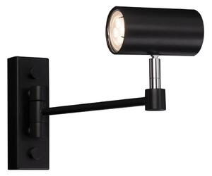 Shilo 2209 - Nástenná lampička FUSSA 1xGU10/15W/230V čierna