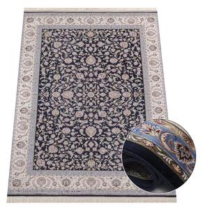 Koberec Anatolia Silk 66524 – modrý obdĺžnik s orientálnym vzorom Rozmer: 80x150 cm