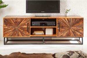 TV-skrinka 40527 145cm Wood Art Drevo Mango Hnedá-Komfort-nábytok