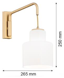 Argon 8371 - Nástenné svietidlo DIUNA 1xE27/15W/230V zlatá