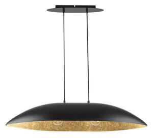 Luster na lanku GONDOLA 2xE27/60W/230V čierna/zlatá