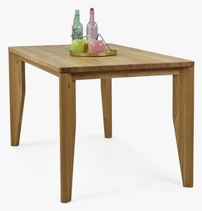 Jedálenský stôl 140 x 80 z masívneho dreva DUB matural, model IGI