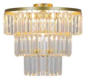 Zuma Line P17127-4-GD - Prisadený luster TIFANNY 4xE14/40W/230V zlatá