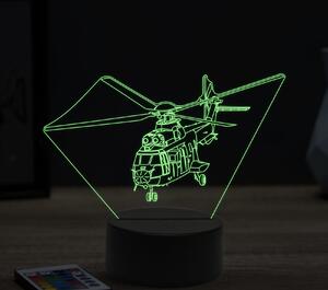 Beling 3D lampa,330 puma helicopter, 16 farebná ULA1