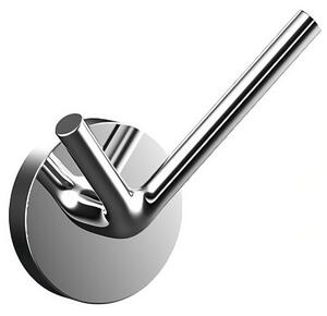 Emco Round - Dvojitý háčik 40 mm, montáž pomocou lepenia alebo vŕtania, chróm 437500101