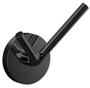 Emco Round - Dvojitý háčik 40 mm, montáž pomocou lepenia alebo vŕtania, čierna 437513301