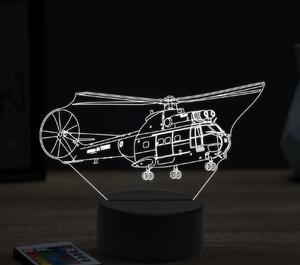 Beling 3D lampa, Aerospatiale-SA-330-Puma, 16 farebná ULA5