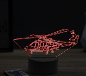 Beling 3D lampa,AgustaWestland AW169, 16 farebná ULA7