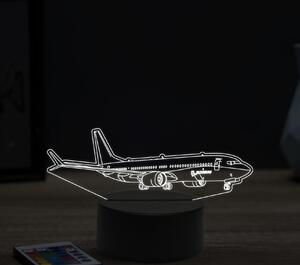 Beling 3D lampa,boeing 737, 16 farebná ULA22