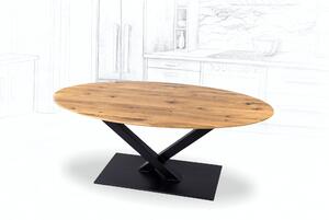 Wooded Jedálenský stôl London ROUNDED z masívu DUB 220x90x76cm