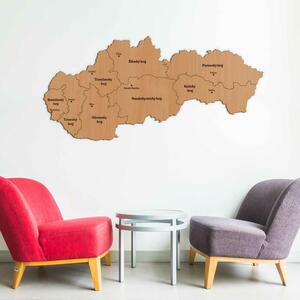 DUBLEZ | Drevená mapa krajov Slovenska