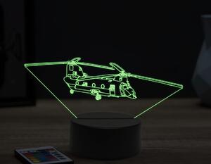 Beling 3D lampa,Boeing CH-47 Chinook, 16 farebná ULA29