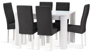 Jedálenská zostava NELY stôl + 6 stoličiek