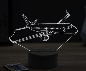 Beling 3D lampa,Embraer 1901, 16 farebná ULA37