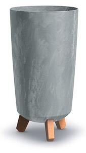 Prosperplast Kvetináč GRACIA TUBUS SLIM BETON EFFECT 19,5 cm sivý