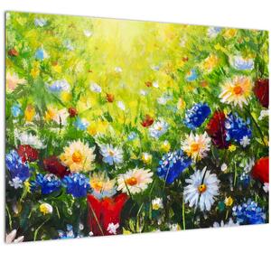 Obraz divokých kvetov (70x50 cm)