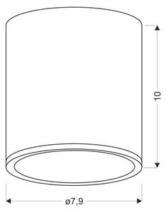 Stropné svietidlo TUBA GU10/15W/230V