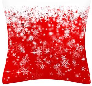 Tutumi - Vianočná obliečka na vankúš - červená/biela - 45X45 cm