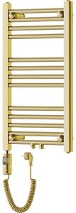 Mexen Mars, elektrické vykurovacie teleso 700 x 400 mm, 300 W, zlatá lesklá, W110-0700-400-2300-50