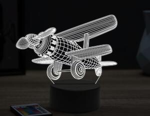 Beling 3D lampa,kids plane,16 farebná ULA51