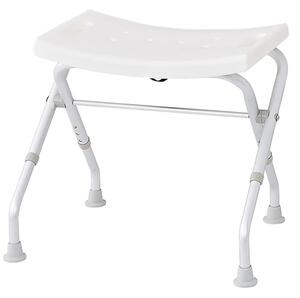 RIDDER Skladacia stolička do kúpeľne 110 kg, biela A0050301
