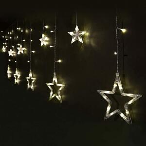 BigBuy Christmas Záclona z LED svetiel Cálido Hviezdy
