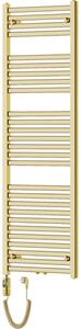 Mexen Hades, elektrické vykurovacie teleso 1500 x 500 mm, 600 W, zlatá lesklá, W104-1500-500-2600-50