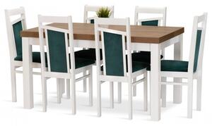 Jedálenská zostava TOLA stôl + 6 stoličiek
