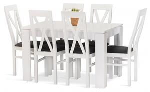 Jedálenská zostava WANDA stôl + 6 stoličiek