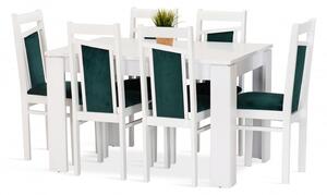 Jedálenská zostava ANETA stôl + 6 stoličiek
