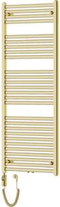 Mexen Hades, elektrické vykurovacie teleso 1500 x 600 mm, 600 W, zlatá lesklá, W104-1500-600-2600-50