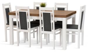 Jedálenská zostava ULA stôl + 6 stoličiek