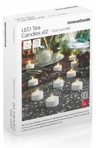 InnovaGoods Sada LED čajových sviečok Romandle 12 kusov