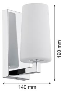 Argon 3358 - Nástenné svietidlo CAMELOT 1xE27/15W/230V lesklý chróm