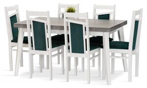 Jedálenská zostava TEKLA stôl + 6 stoličiek