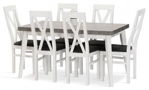 Jedálenská zostava RUT stôl + 6 stoličiek