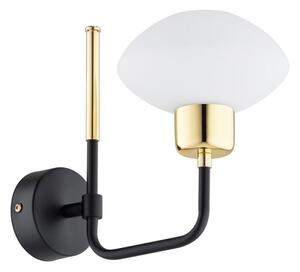 Argon 8032 - Nástenná lampa RAVELLO 1xE14/15W/230V čierna/zlatá