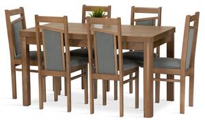 Jedálenská zostava KINGA stôl + 6 stoličiek